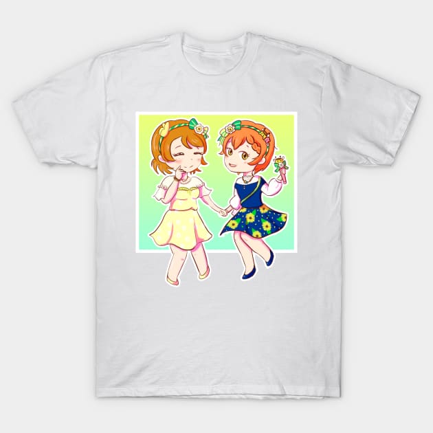 Rin & Hanayo T-Shirt by Ebidcheese